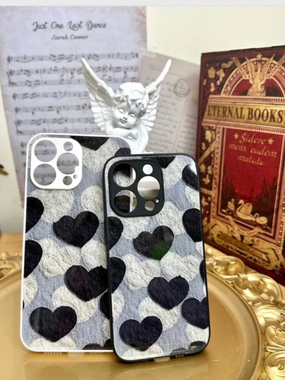 2 item.iphone13/13pro/13promax/iphone14 plus/14pro/14promax heart Case